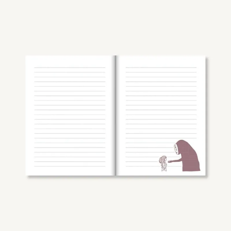 Notebooks And Notepads*Maison Ghibli No Face Plush Journal - Spirited Away