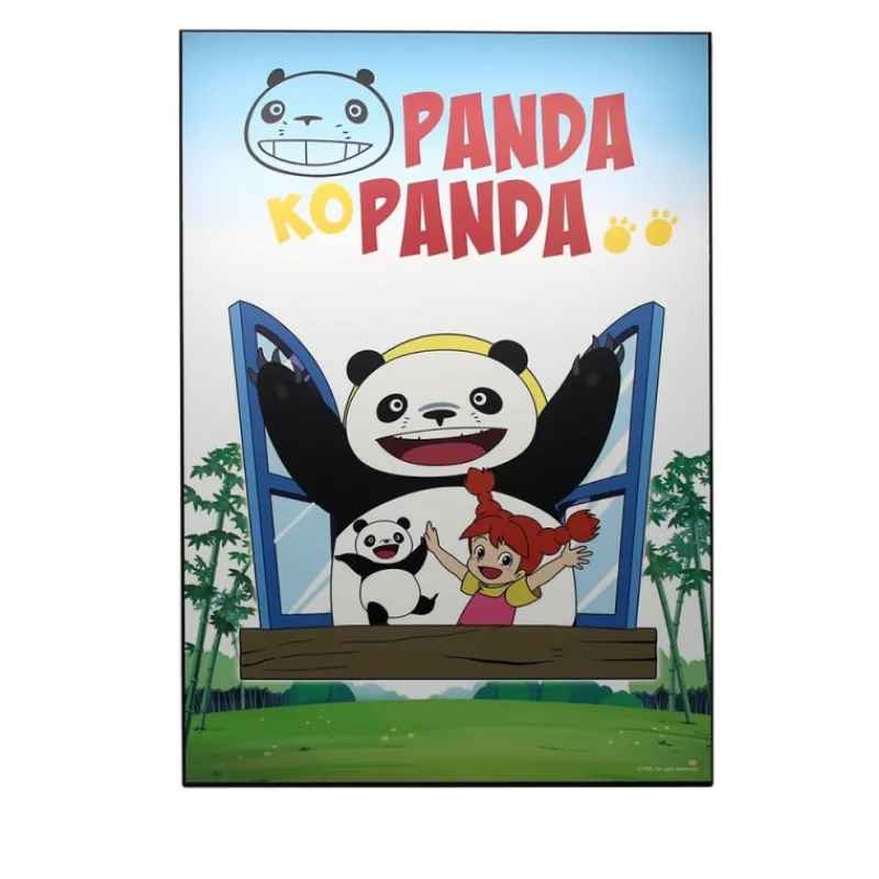Wall Decoration*Maison Ghibli Panda Kopanda 01 - 35x50cm wood panel