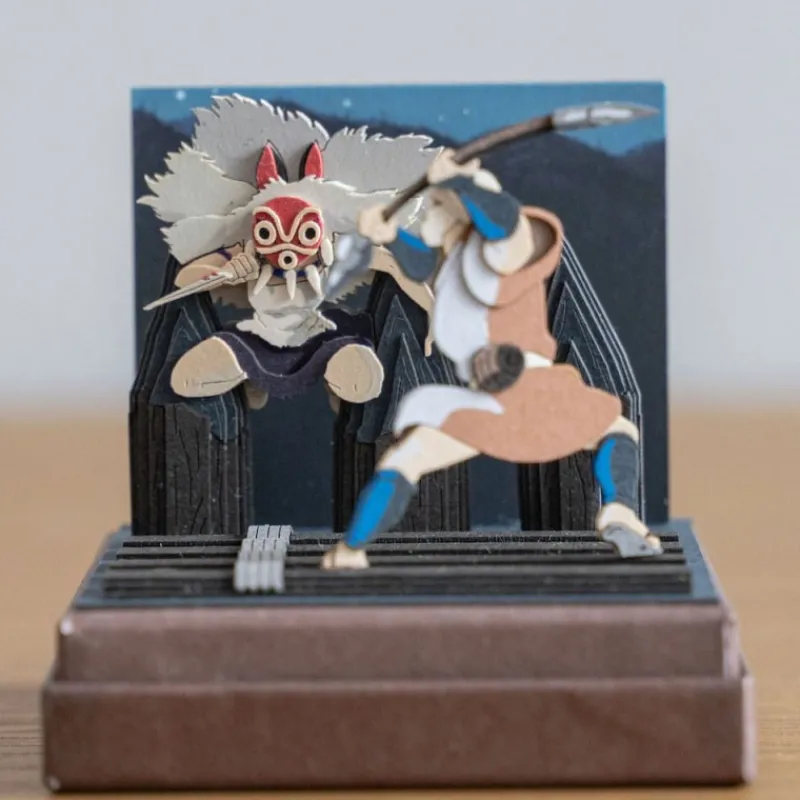 Arts And Crafts*Maison Ghibli Paper Craft San fighting - Princess Mononoke