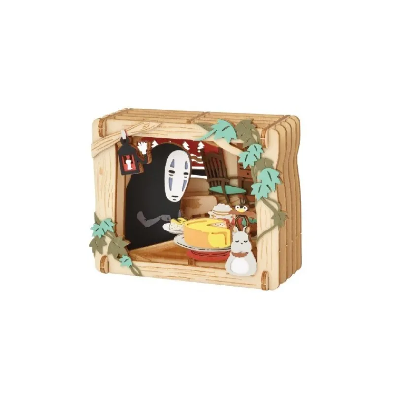 Arts And Crafts*Maison Ghibli Paper Theater Wood Style No Face’s dessert - Spirited Away