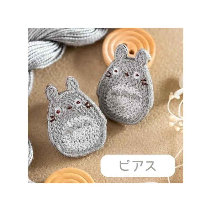 Jewellery*Maison Ghibli Pierced Embroidery serie Totoro - My Neighbour Totoro