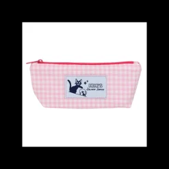 Storage*Maison Ghibli Pink Checkered Pencil case - Kiki's Delivery Service