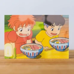 Postcards And Letter Papers*Maison Ghibli Postcard Ponyo & Sosuke ramen - Ponyo on the Cliff
