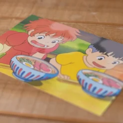 Postcards And Letter Papers*Maison Ghibli Postcard  Ponyo & Sosuke ramen - Ponyo on the Cliff