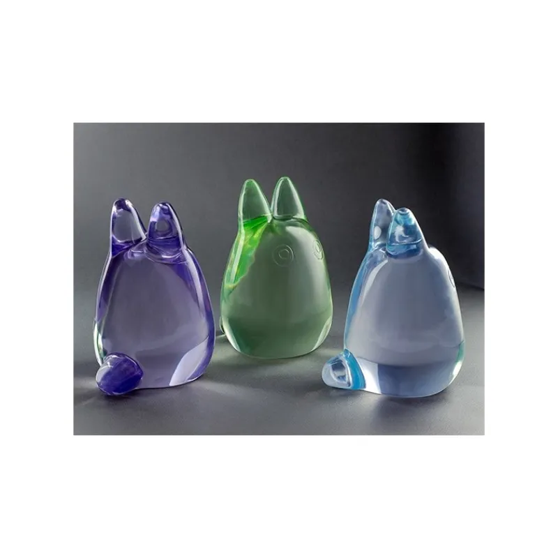Statues*Maison Ghibli Rainbow Crystal Figurine White Totoro - My Neighbor Totoro