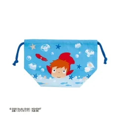 Bags*Maison Ghibli Satchel with lanyard Ponyo in the ocean 17x26 - Ponyo on the Cliff