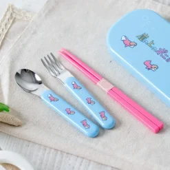 Kitchenware*Maison Ghibli Set Chopsticks Spoon Fork Ponyo in the ocean - Ponyo on the Cliff