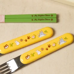 Kitchenware*Maison Ghibli Set Chopsticks Spoon Fork Totoro & Catbus - My Neighbor Totoro