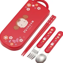 Kitchenware*Maison Ghibli Set Chopsticks Spoon Fork Mei red - My Neighbor Totoro