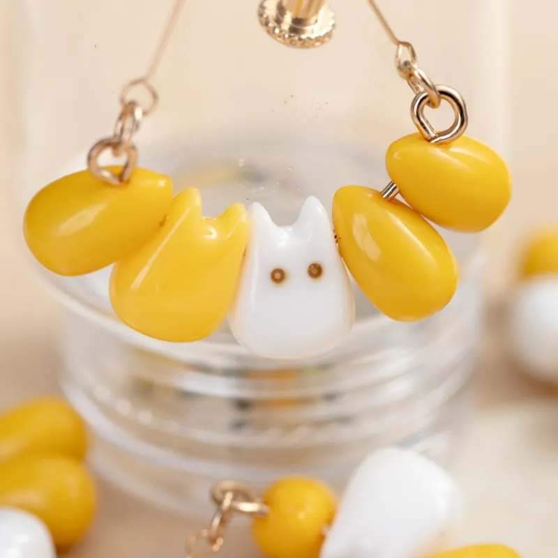 Jewellery*Maison Ghibli Small Totoro & Corn Pierced Earrings - My Neighbor Totoro