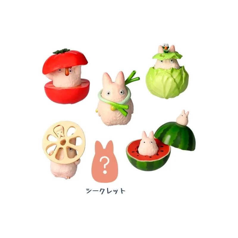 Figurines*Maison Ghibli Small Totoro & Vegetables Collect of 6 figurines - My Neighbor Totoro