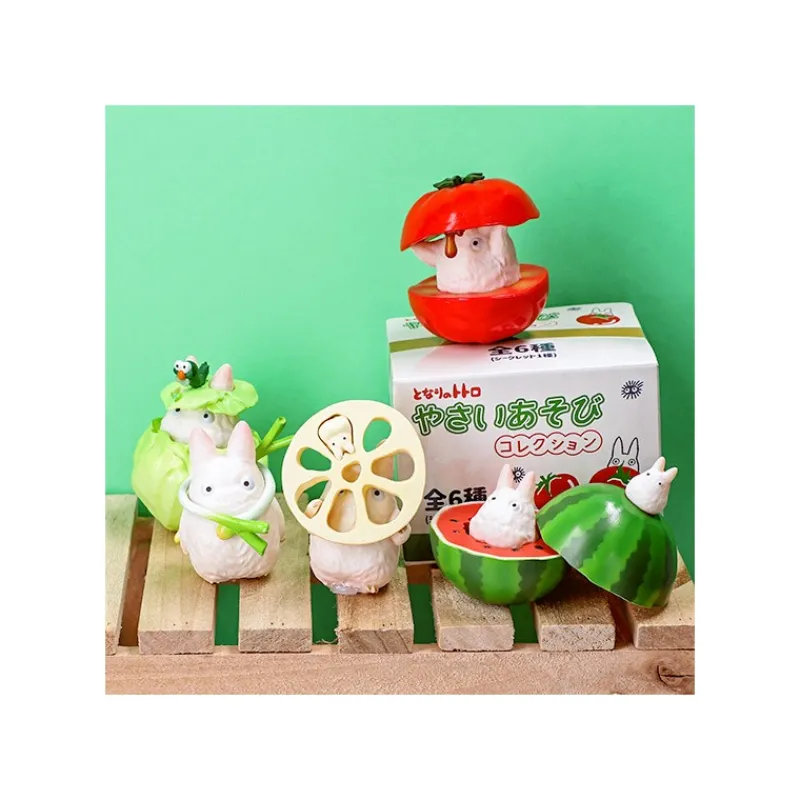 Figurines*Maison Ghibli Small Totoro & Vegetables Collect of 6 figurines - My Neighbor Totoro