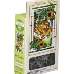 Jigsaw Puzzle*Maison Ghibli Stained glass Puzzle 126P Catbus and sunflowers - My Neighbor Totoro