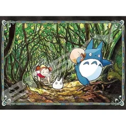 Jigsaw Puzzle*Maison Ghibli Stained glass Puzzle 208P Secret Tunnel - My Neighbor Totoro
