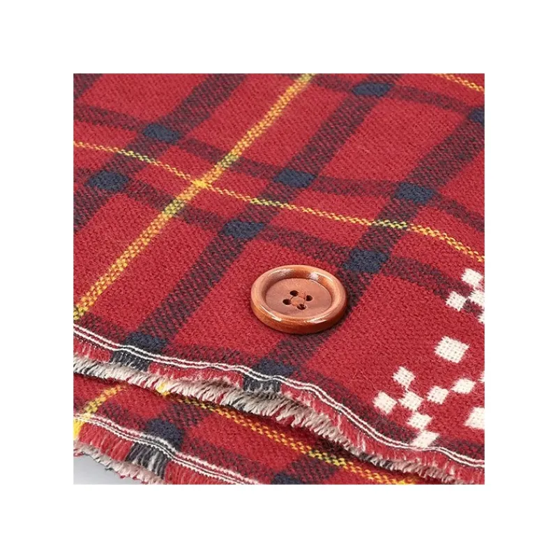 Outfits*Maison Ghibli Stole With Button Jiji Check Pattern - Kiki's Delivery Service