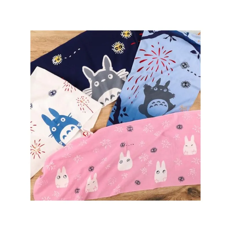 Household Linen*Maison Ghibli Tenugui Big Totoro Fireworks - My Neighbor Totoro