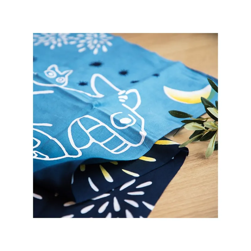 Household Linen*Maison Ghibli Tenugui Totoro Flying Fireworks - My Neighbor Totoro