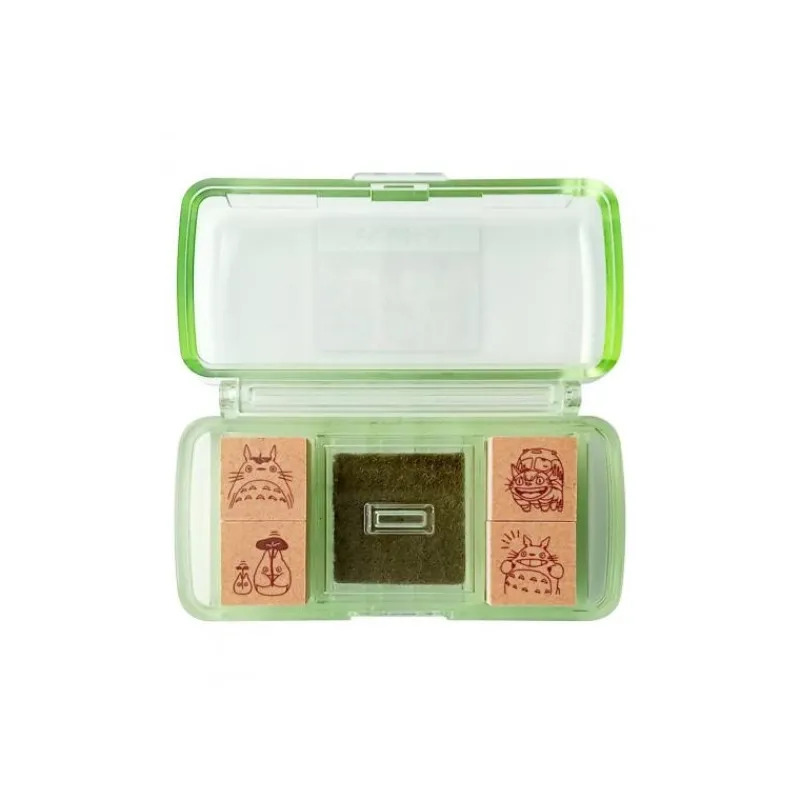 Small Equipment*Maison Ghibli Totoro & Catbus Mini Stamp Set Green - My Neighbor Totoro