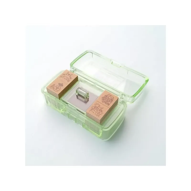 Small Equipment*Maison Ghibli Totoro & Catbus Mini Stamp Set Green - My Neighbor Totoro
