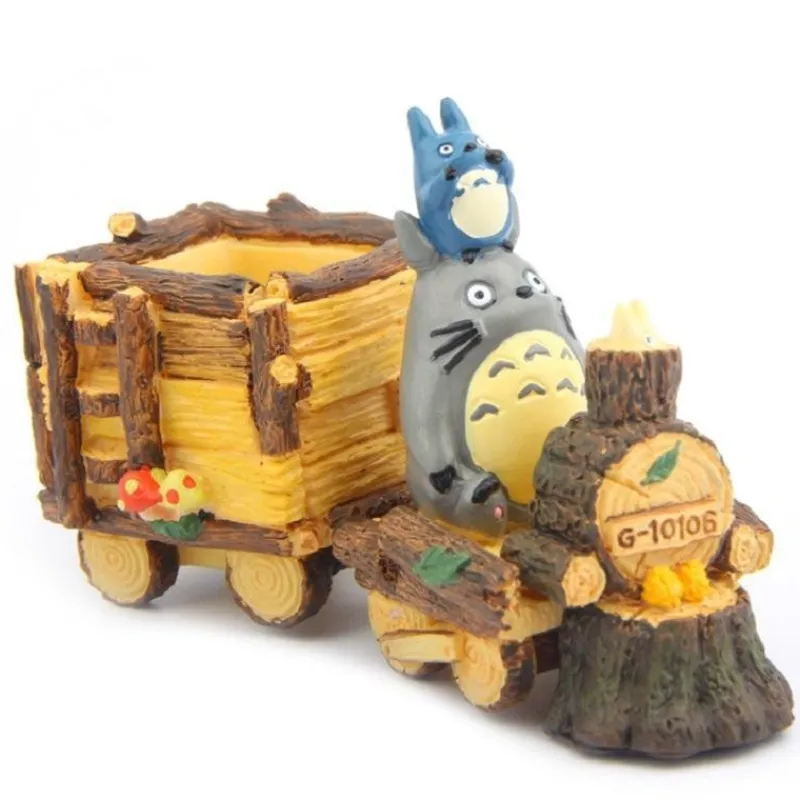 Décoration*Maison Ghibli TOTORO TRAIN FLOWER BUCKET - MY NEIGBOUR TOTORO