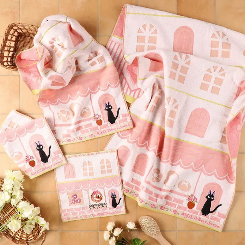 Household Linen*Maison Ghibli Towel Jiji Street corner 34x80 cm - Kiki's Delivery Service