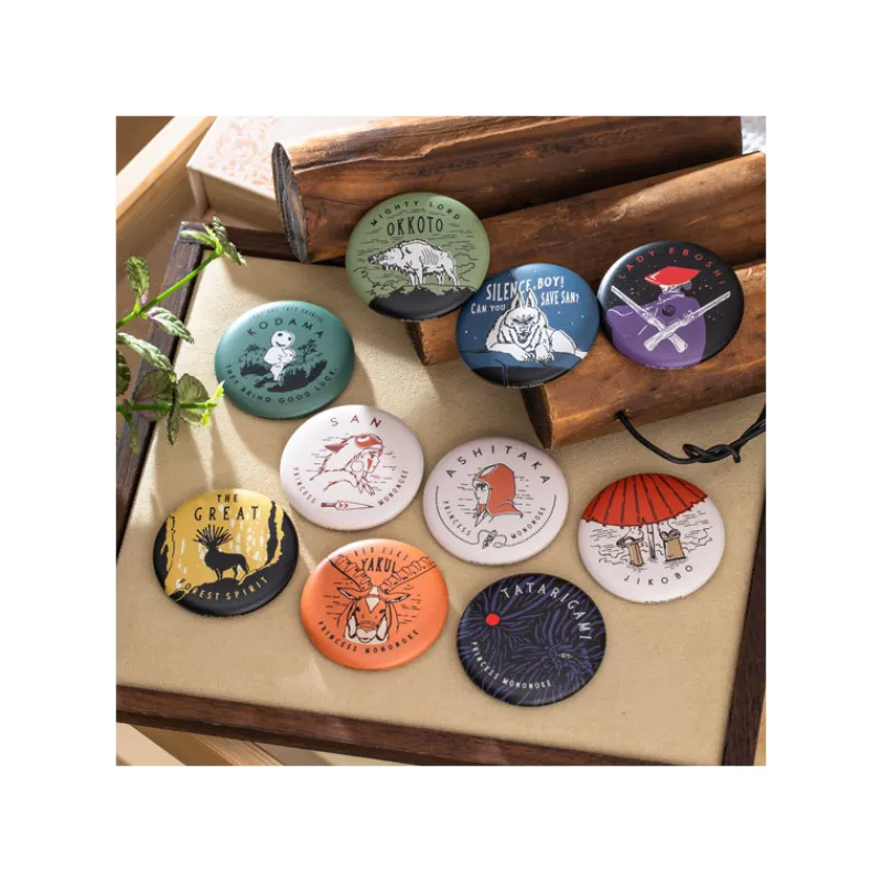 Badges*Maison Ghibli Vintage Badge Collection 10 PCS - Princess Mononoke