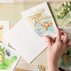 Postcards And Letter Papers*Maison Ghibli Watercolour Greeting cards 24 x 15,8 cm Rescue - Castle in the Sky