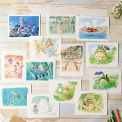 Postcards And Letter Papers*Maison Ghibli Watercolour Greeting cards 24 x 15,8 cm Seaplane - Porco Rosso