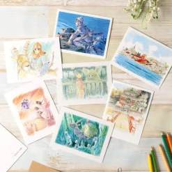 Postcards And Letter Papers*Maison Ghibli Watercolour Greeting cards 24 x 15,8 cm Spring - My Neighbor Totoro
