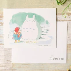 Postcards And Letter Papers*Maison Ghibli Watercolour Greeting cards 24 x 15,8 cm Winter - My Neighbor Totoro