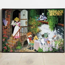 Wall Decoration*Maison Ghibli Wood Panel 03 - Tea time - Sherlock Holmes
