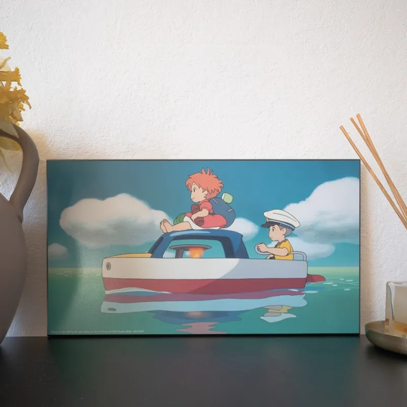 Wall Decoration*Maison Ghibli WOOD PANEL GHIBLI 02 - PONYO & SOSUKE