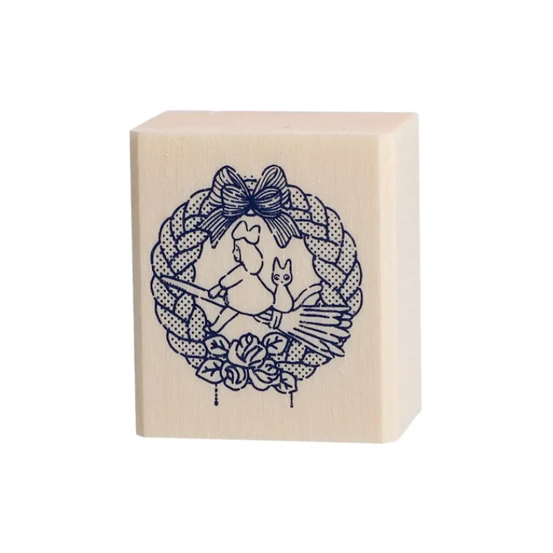 Small Equipment*Maison Ghibli Wreath of bread Wood stamp - Kiki'S Delivery Service