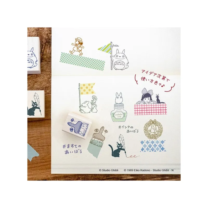 Small Equipment*Maison Ghibli Wreath of bread Wood stamp - Kiki'S Delivery Service